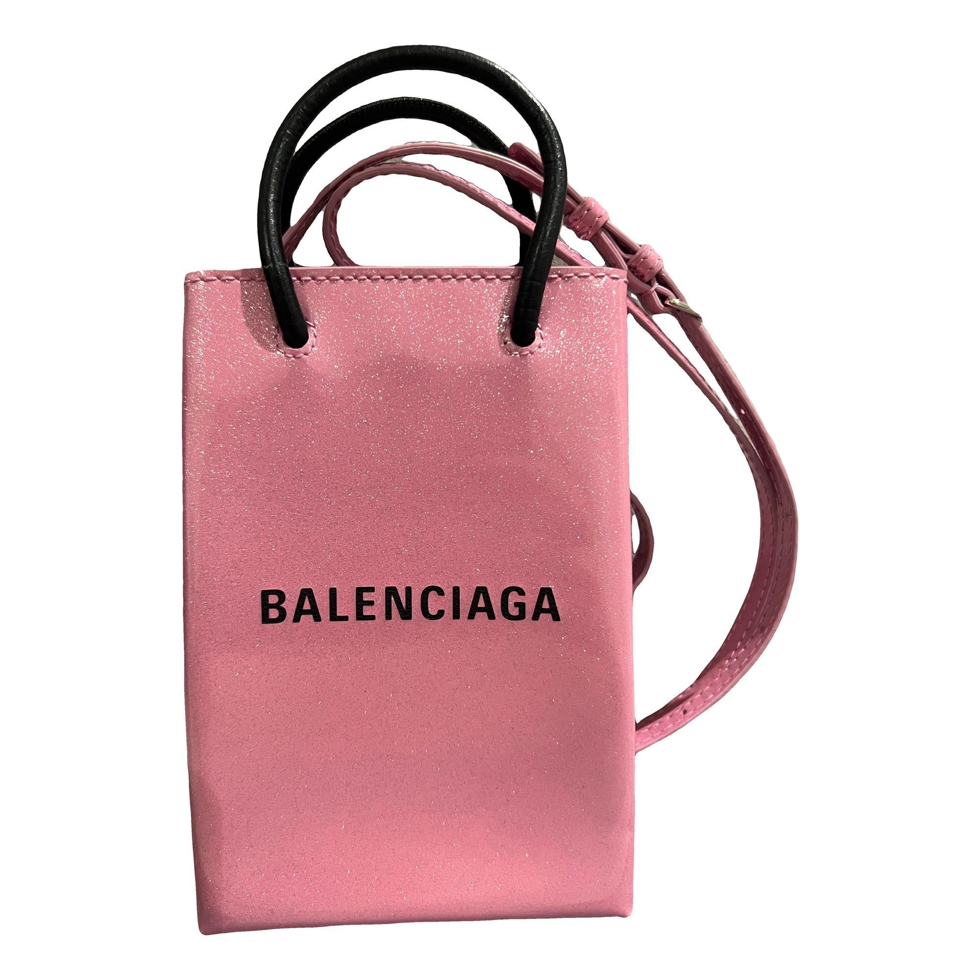 Shopping Phone Holder patent leather mini bag