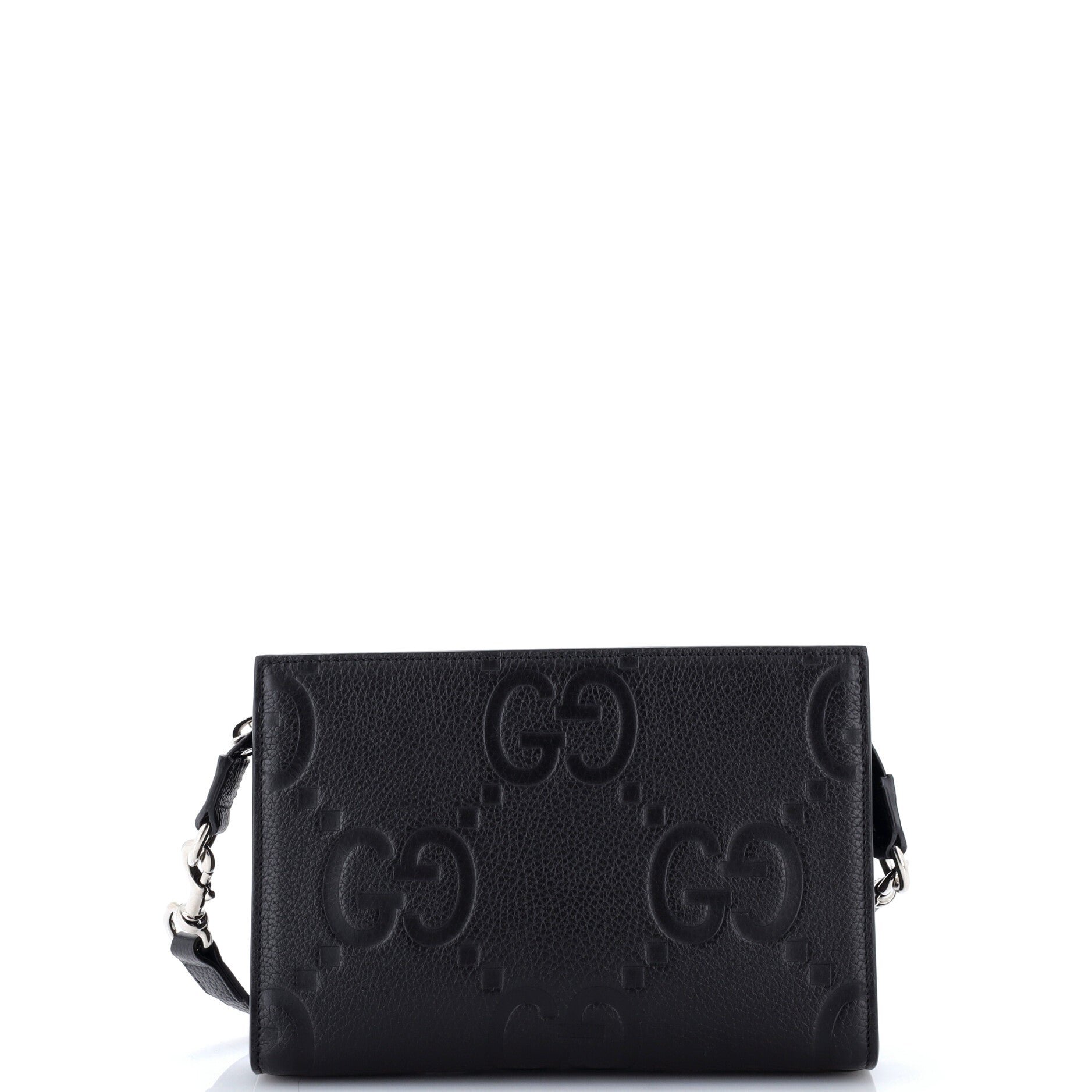 Zip Crossbody Bag Jumbo GG Embossed Leather