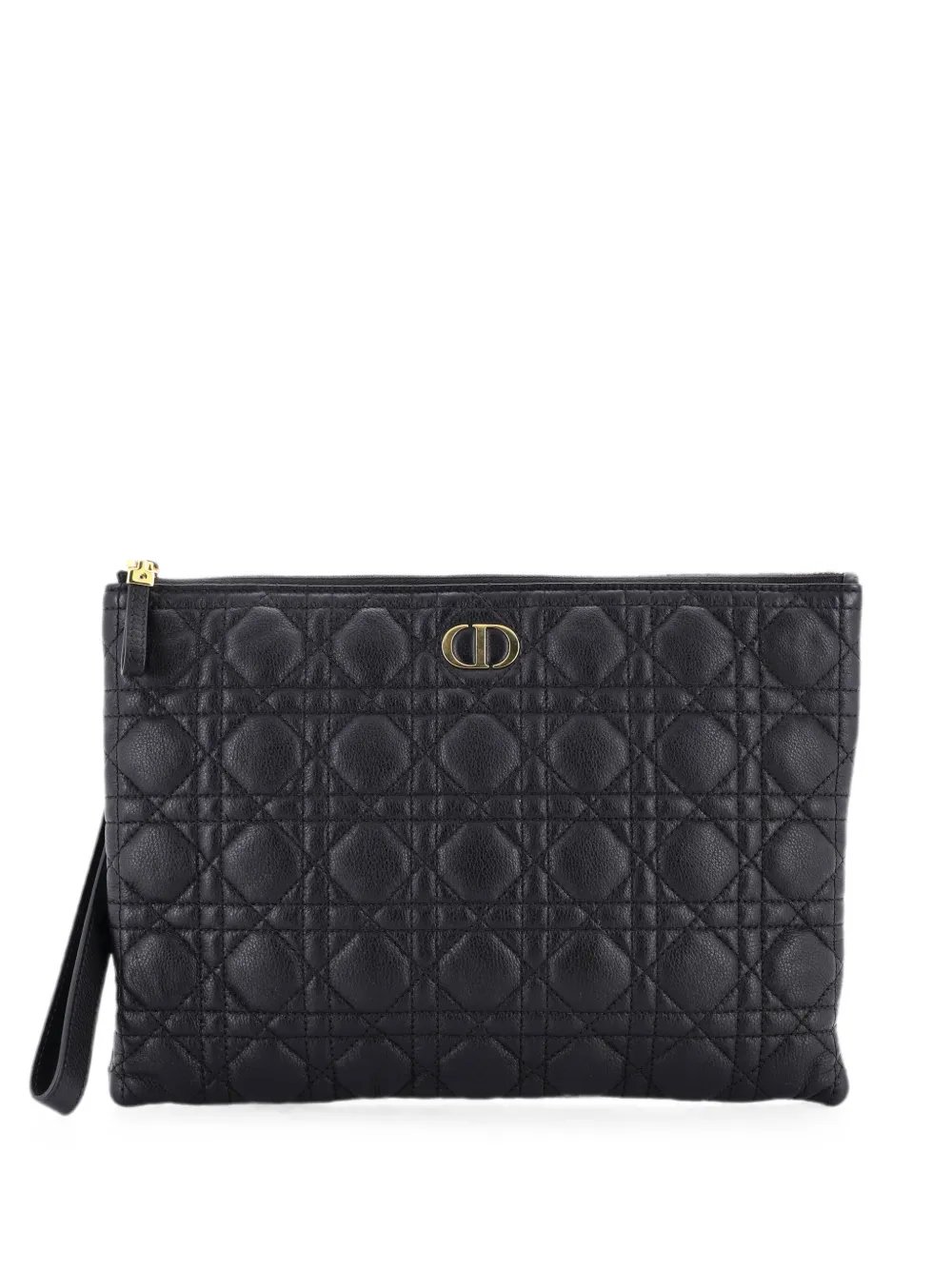 Caro Daily Pouch Cannage Quilt Calfskin clutch bag