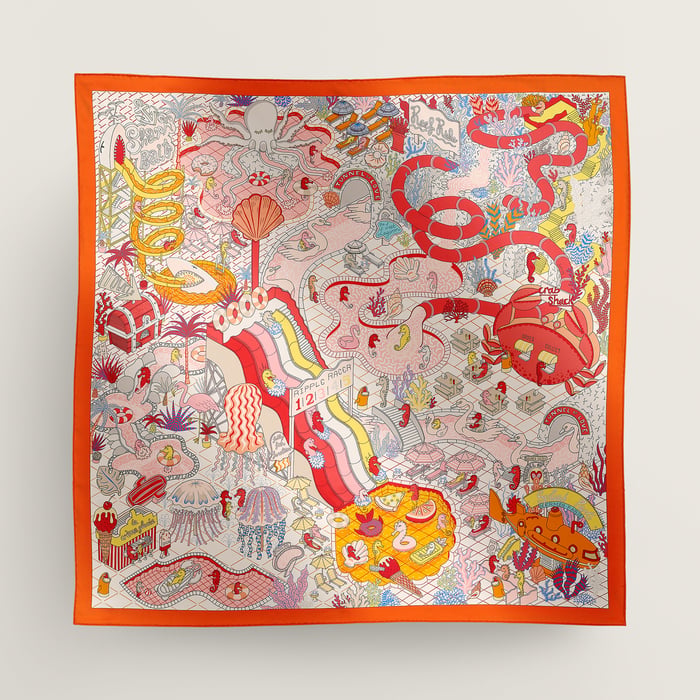 Splash Park Double Face Scarf 90