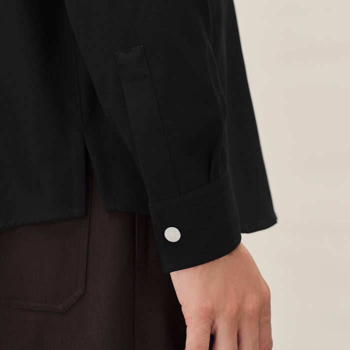Noir Boxy Fit Overshirt