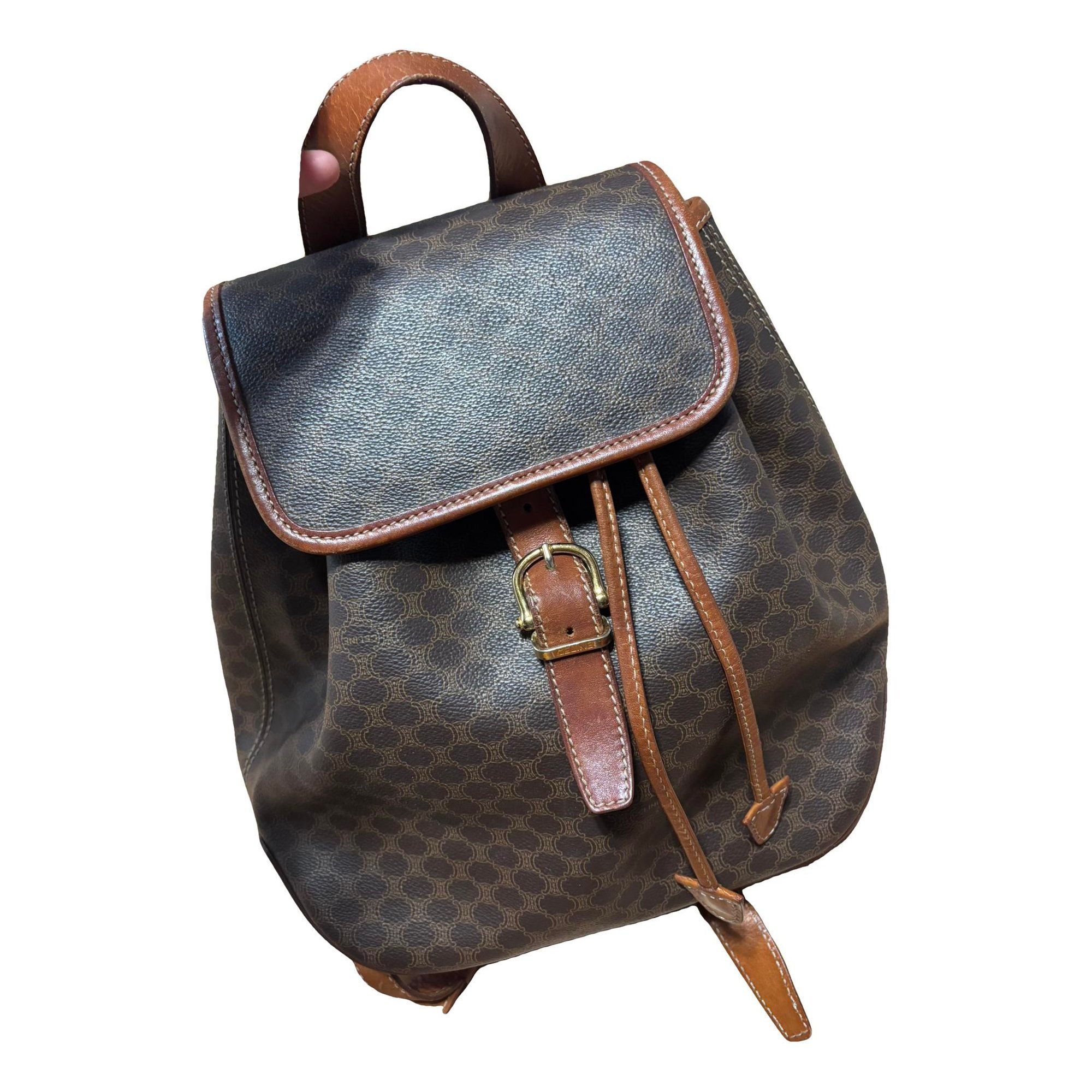 Leather backpack