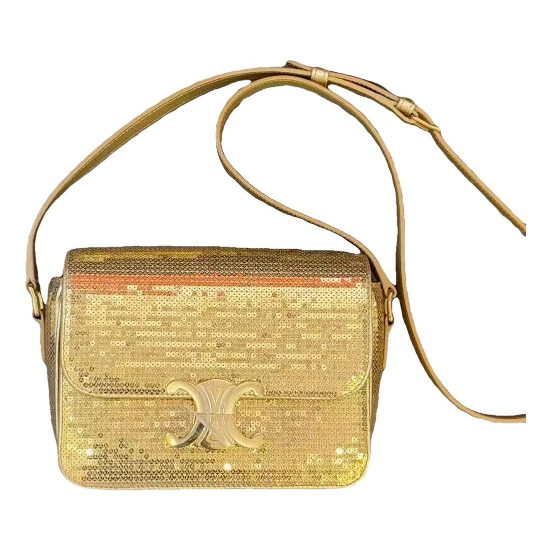Triomphe leather handbag
