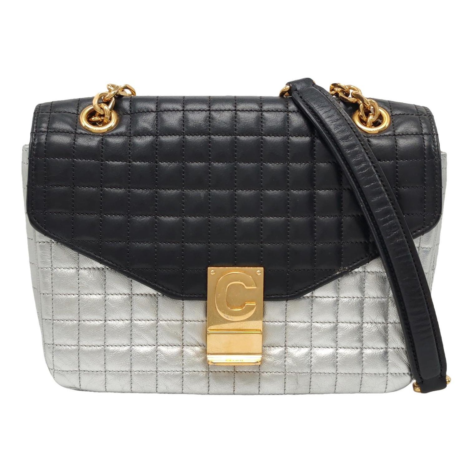 Black Belt leather crossbody bag