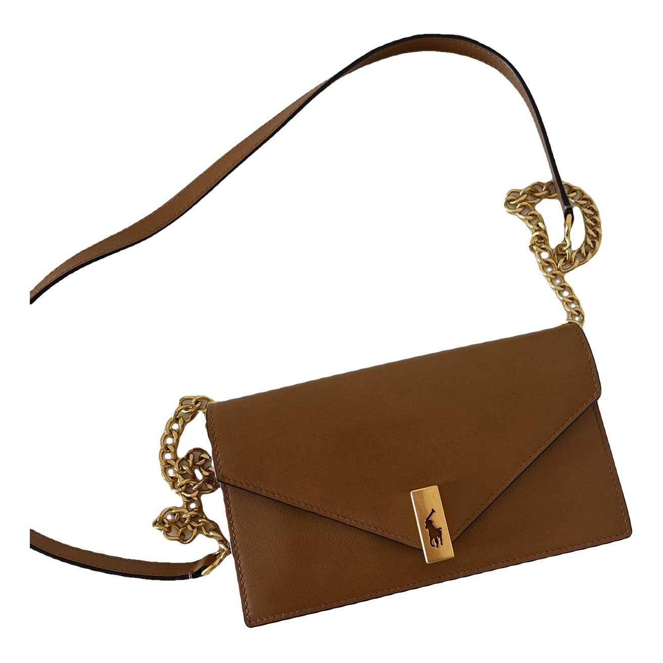 Leather clutch bag