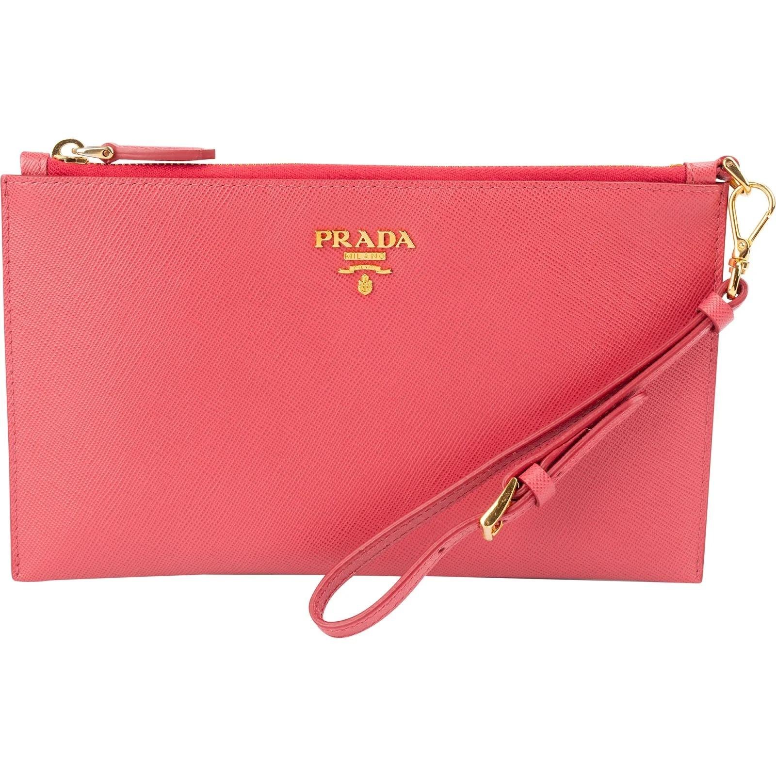 Leather clutch bag