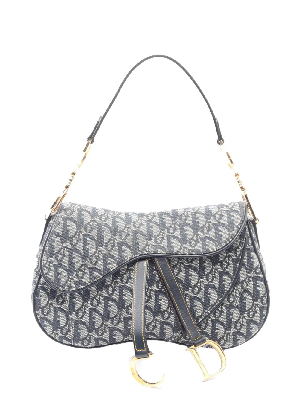 2010-2026 Diorissimo Canvas Double Saddle Bag shoulder bag