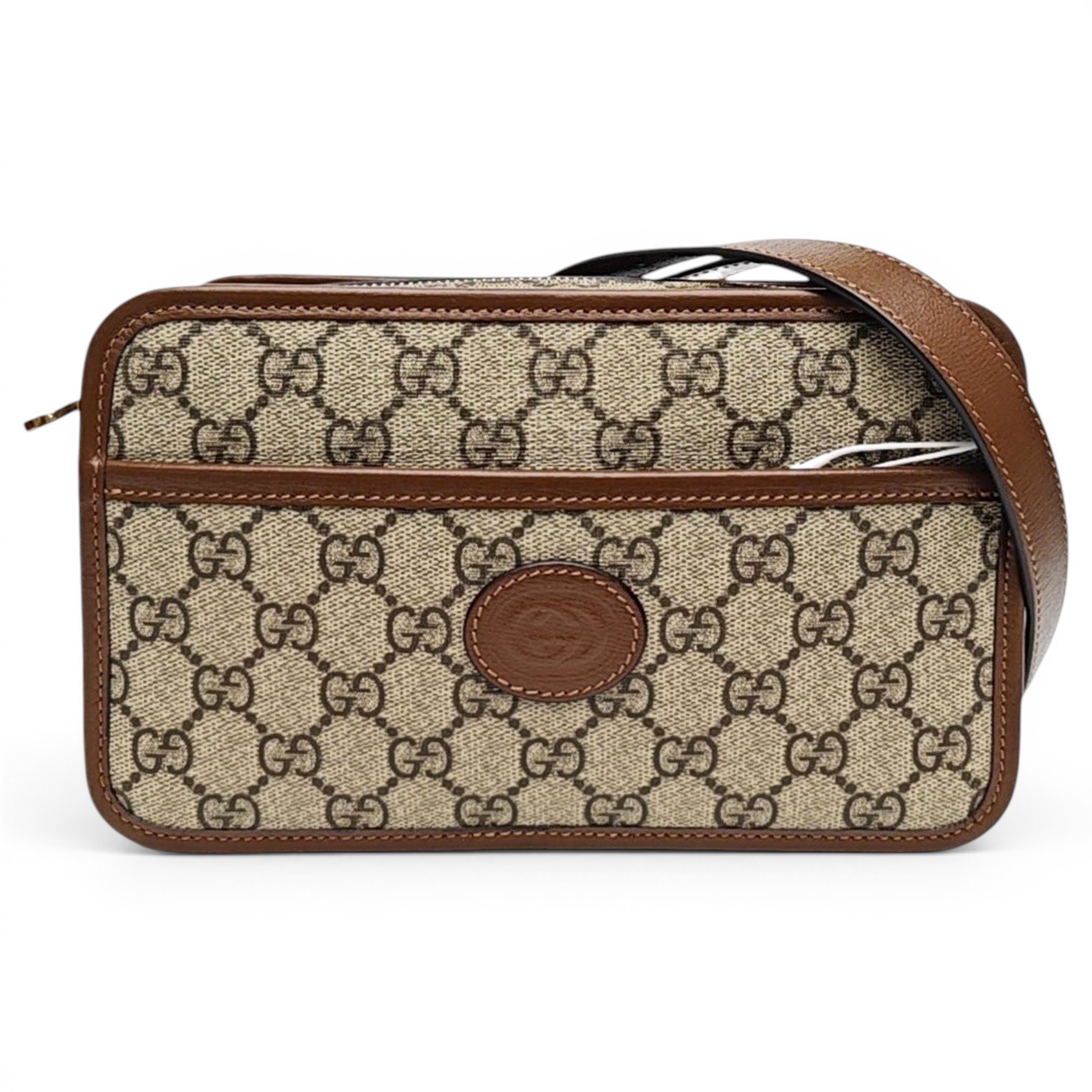 Ophidia GG Supreme leather handbag