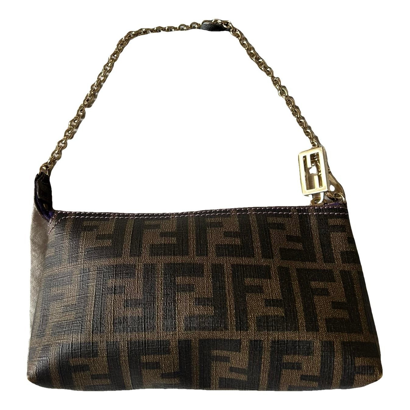 Leather clutch bag