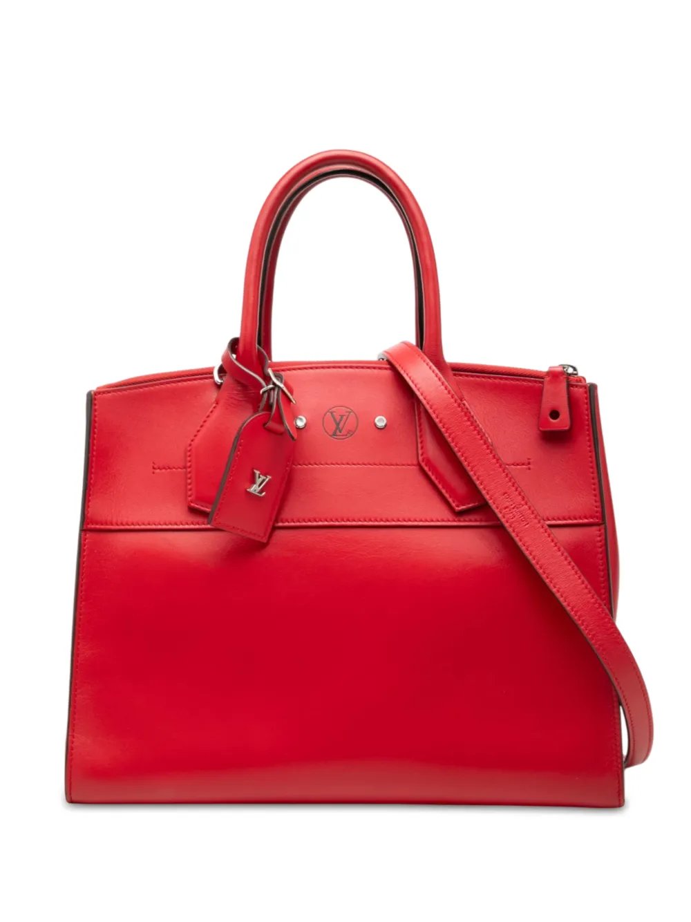 Louis Vuitton 2016 Leather City Steamer MM satchel