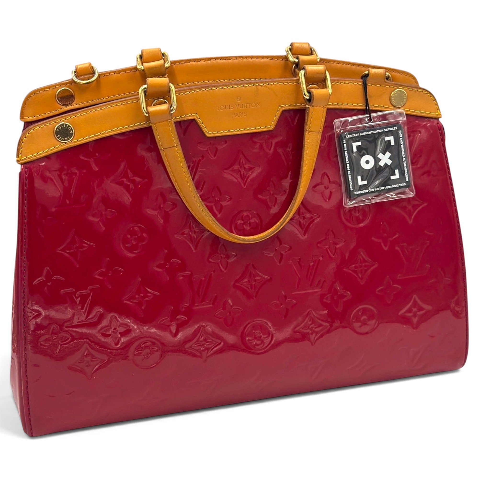 Bréa patent leather handbag