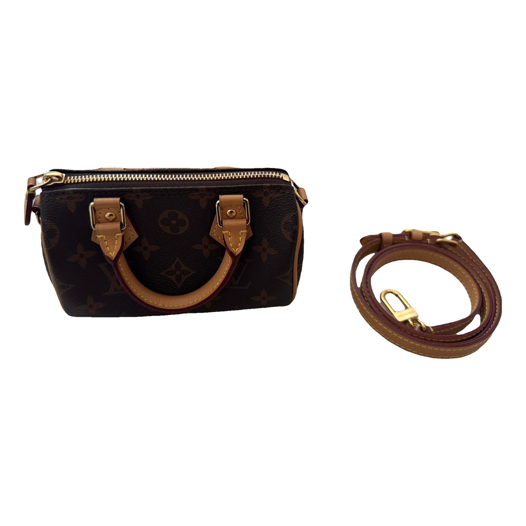 Nano Speedy / Mini HL leather crossbody bag