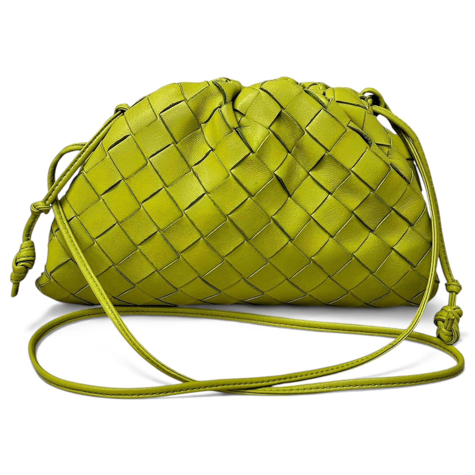 Pouch leather handbag