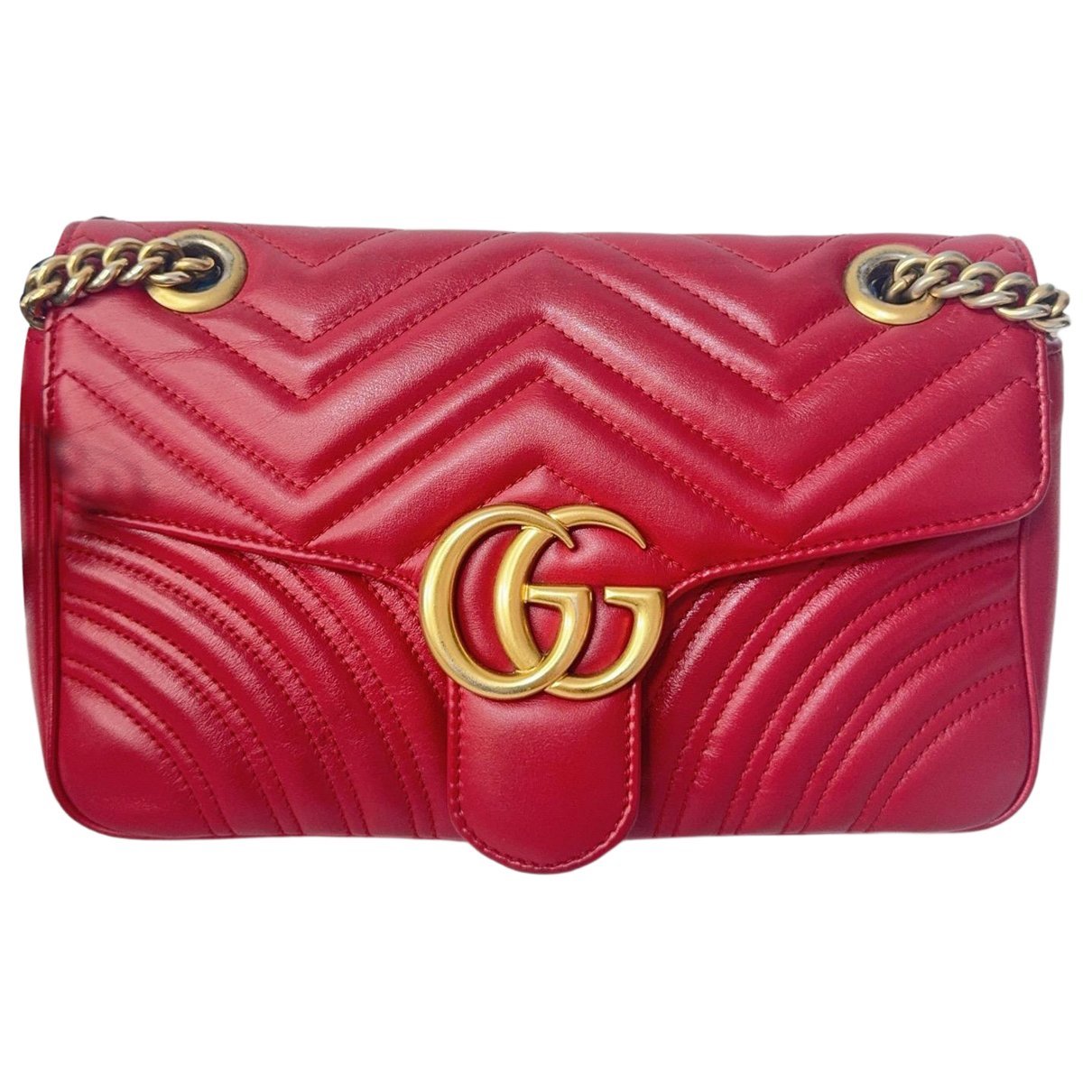 GG Marmont Flap leather crossbody bag
