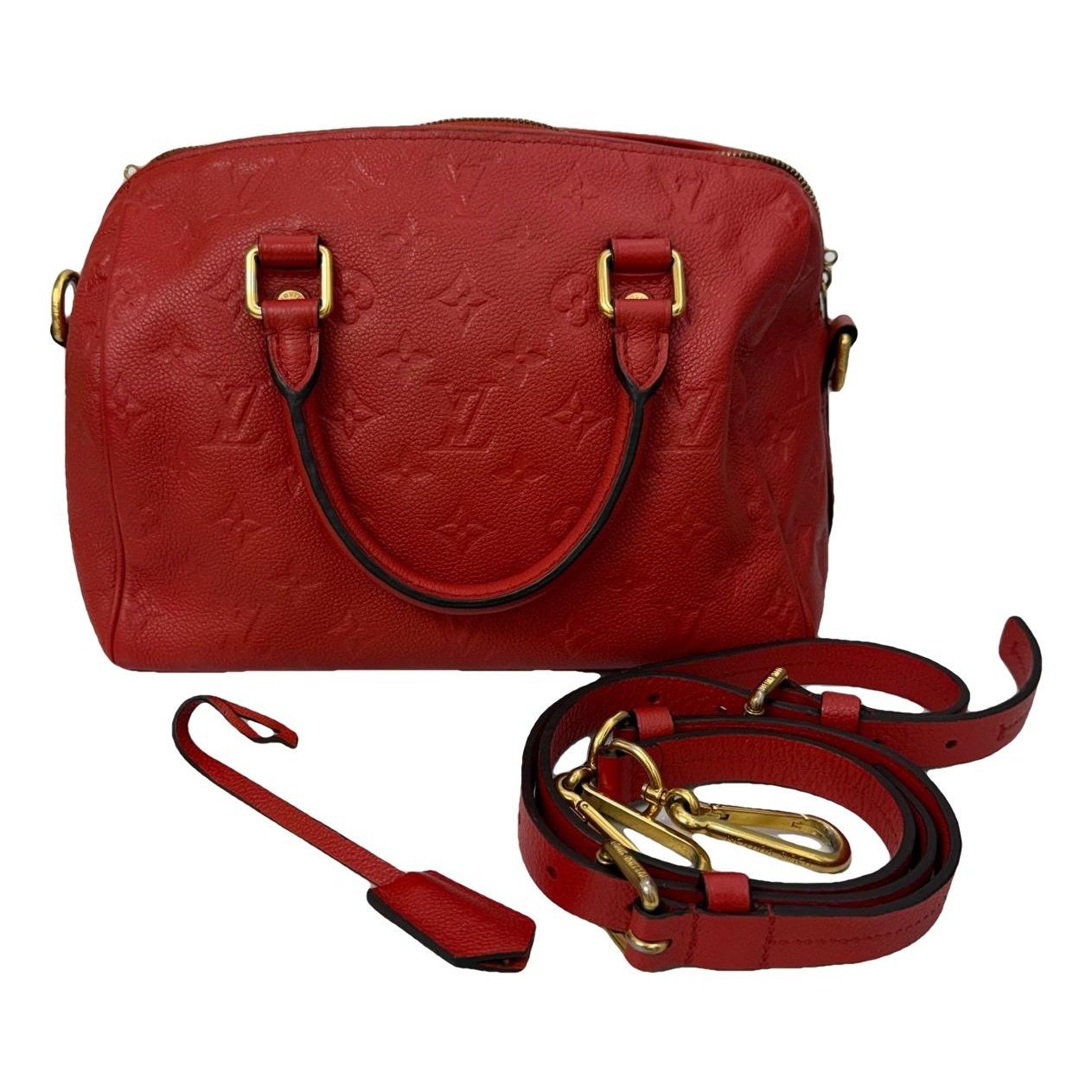 Speedy leather handbag