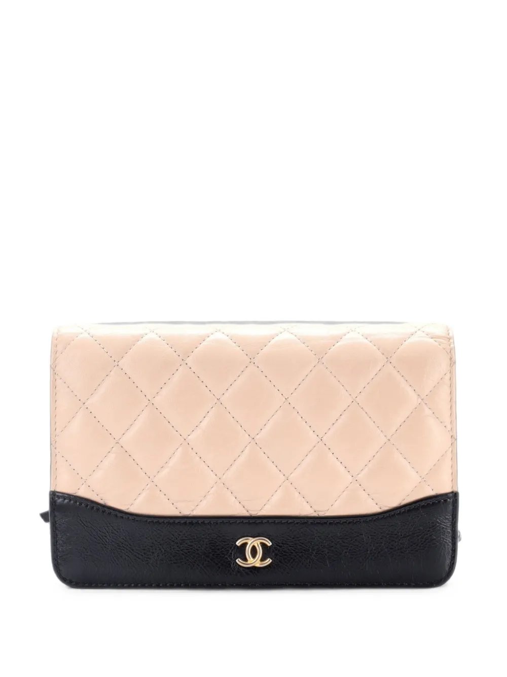 Gabrielle Wallet on Chain Quilted Aged Calfskin crossbody bag