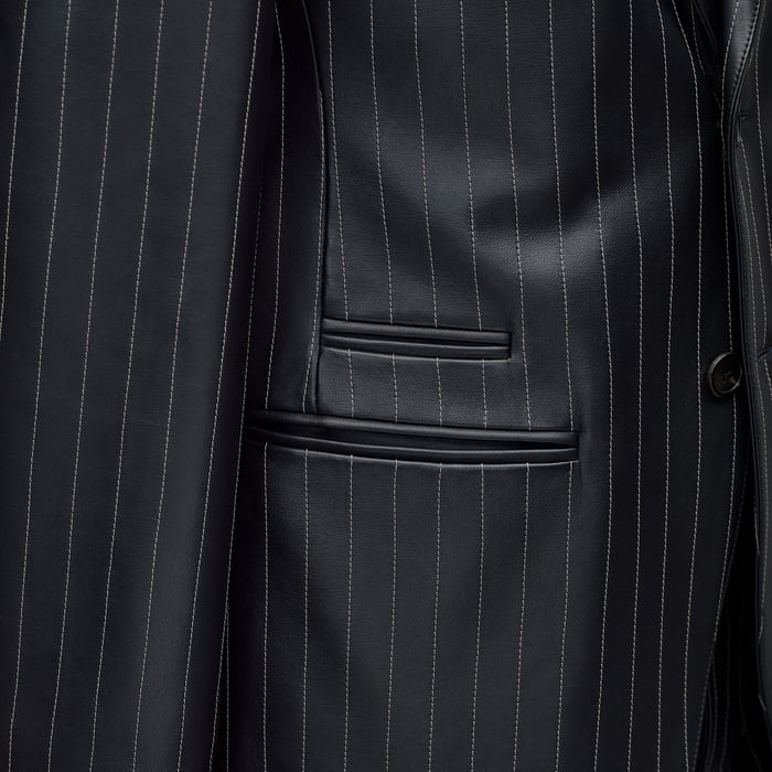Marine "Pinstripe" Stadium Jacket, Long Model
