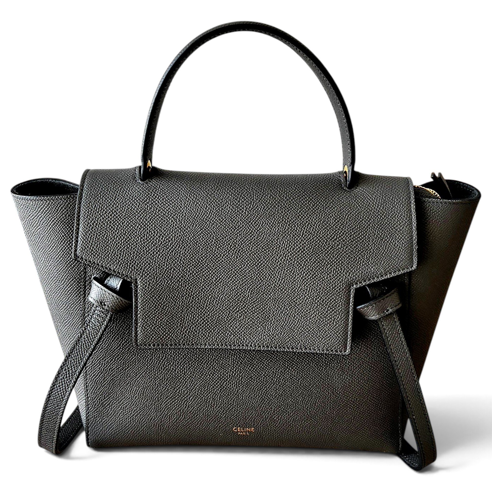 Belt leather handbag
