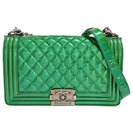Patent leather handbag