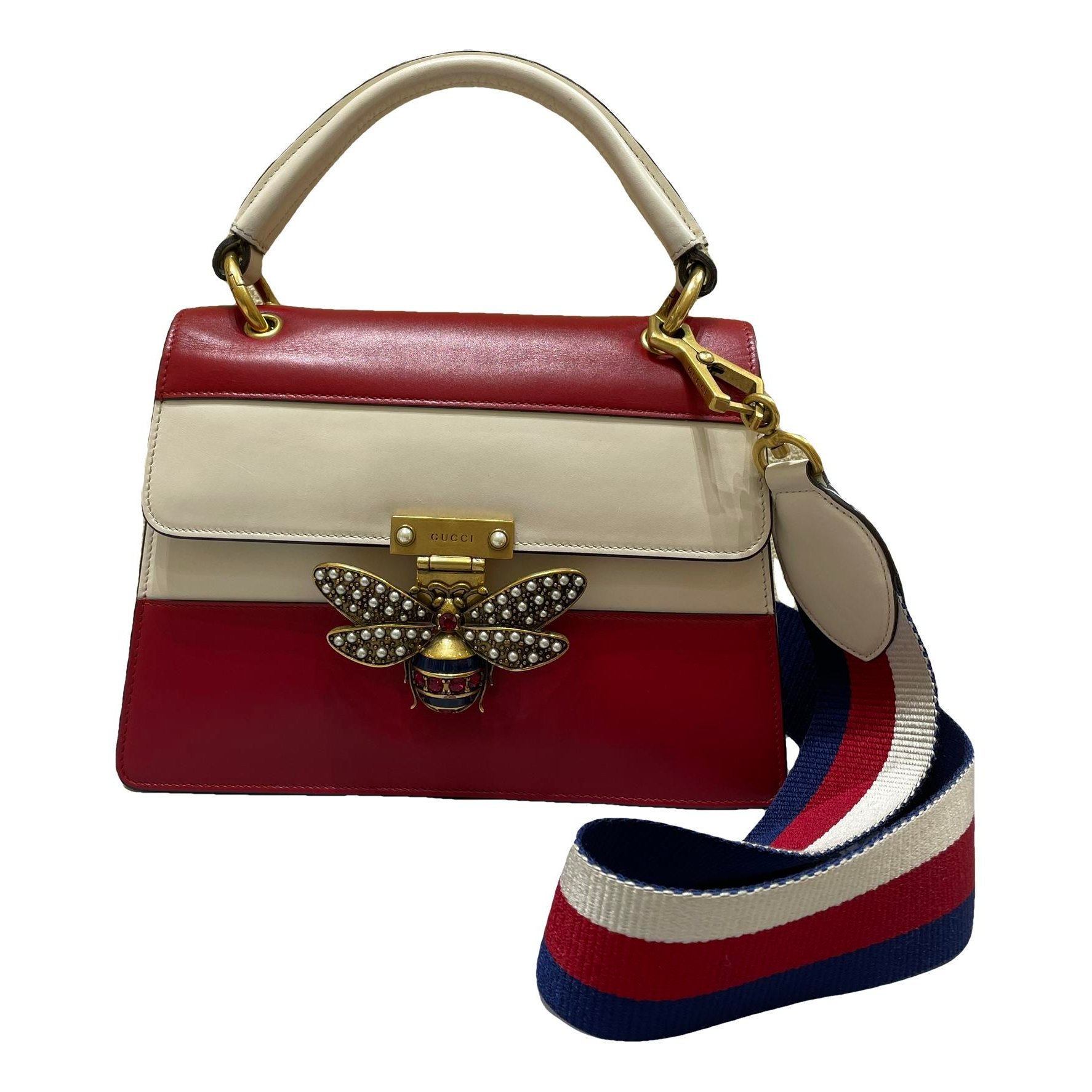 Falena leather handbag