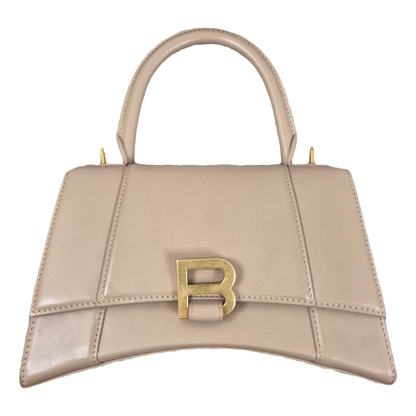 Hourglass leather crossbody bag