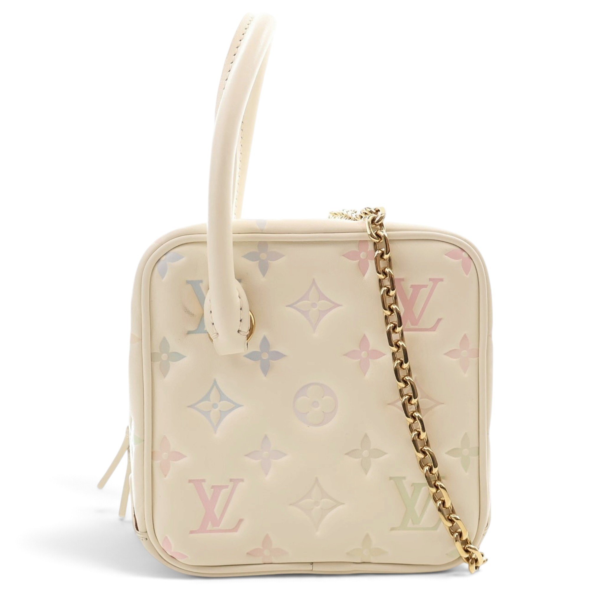 Square bag leather mini bag