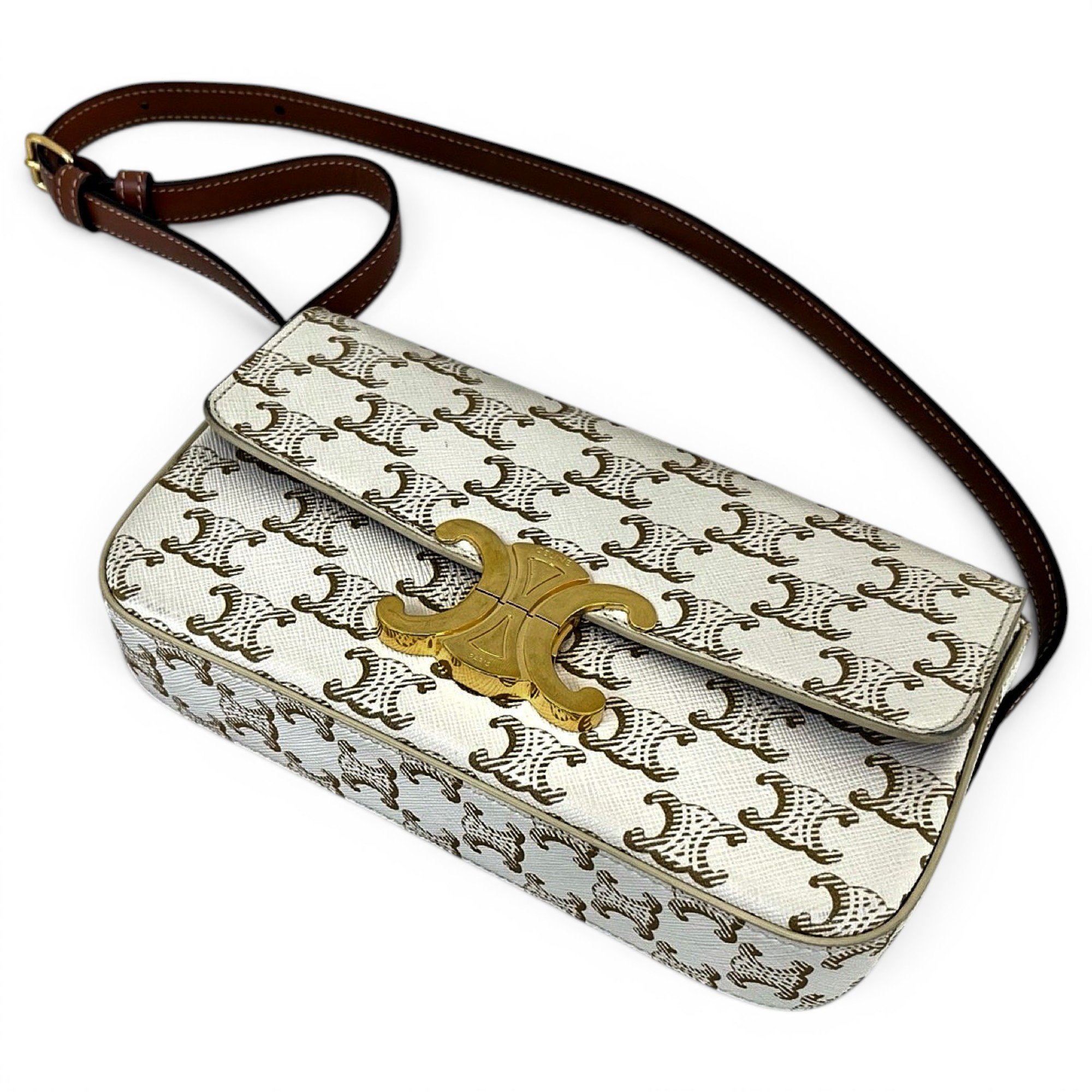 Triomphe leather handbag