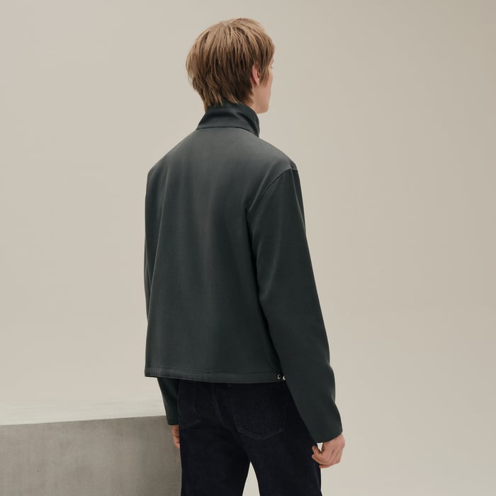 Vert Chrome Zipped Jacket Shirt