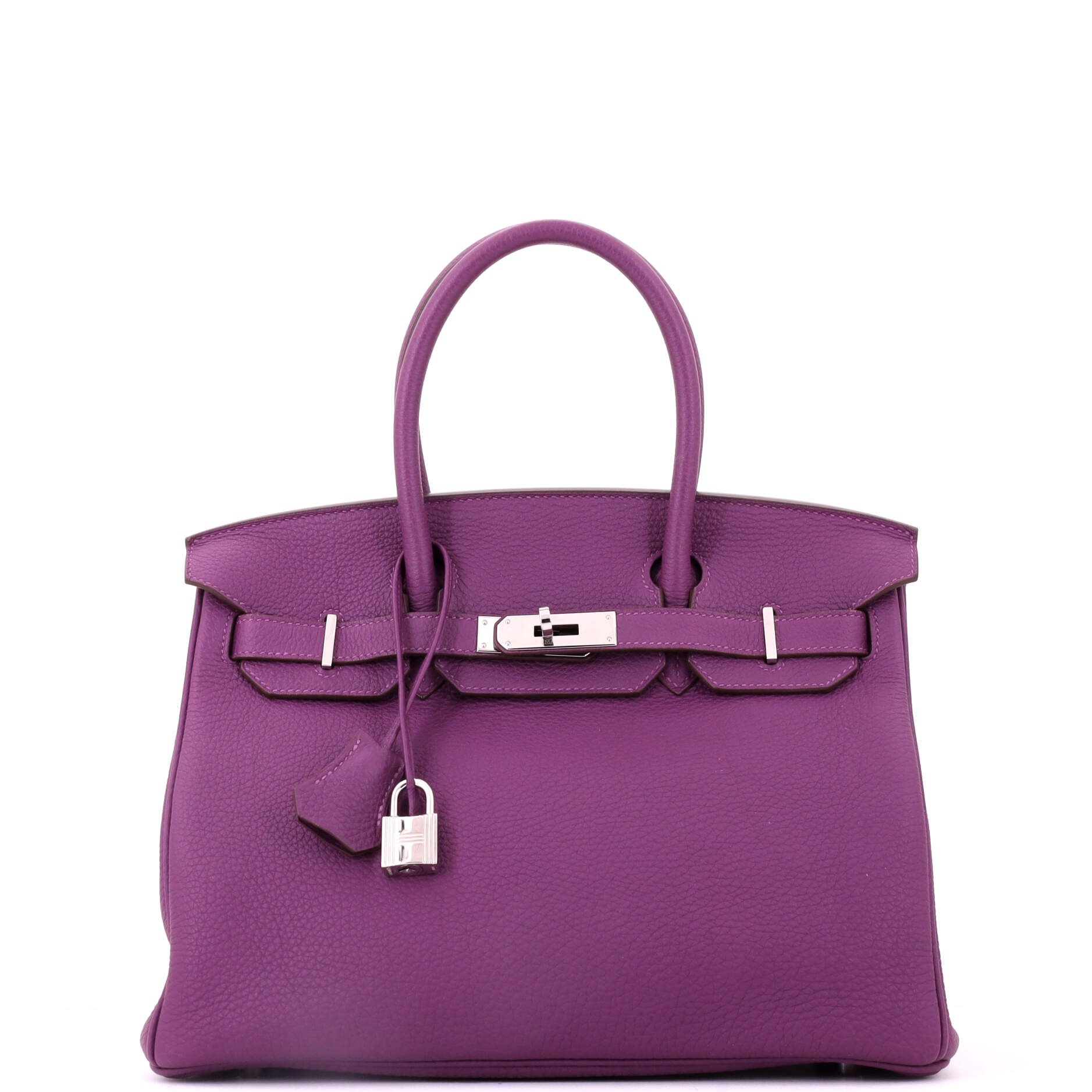Birkin Handbag Anemone Togo with Palladium Hardware 30