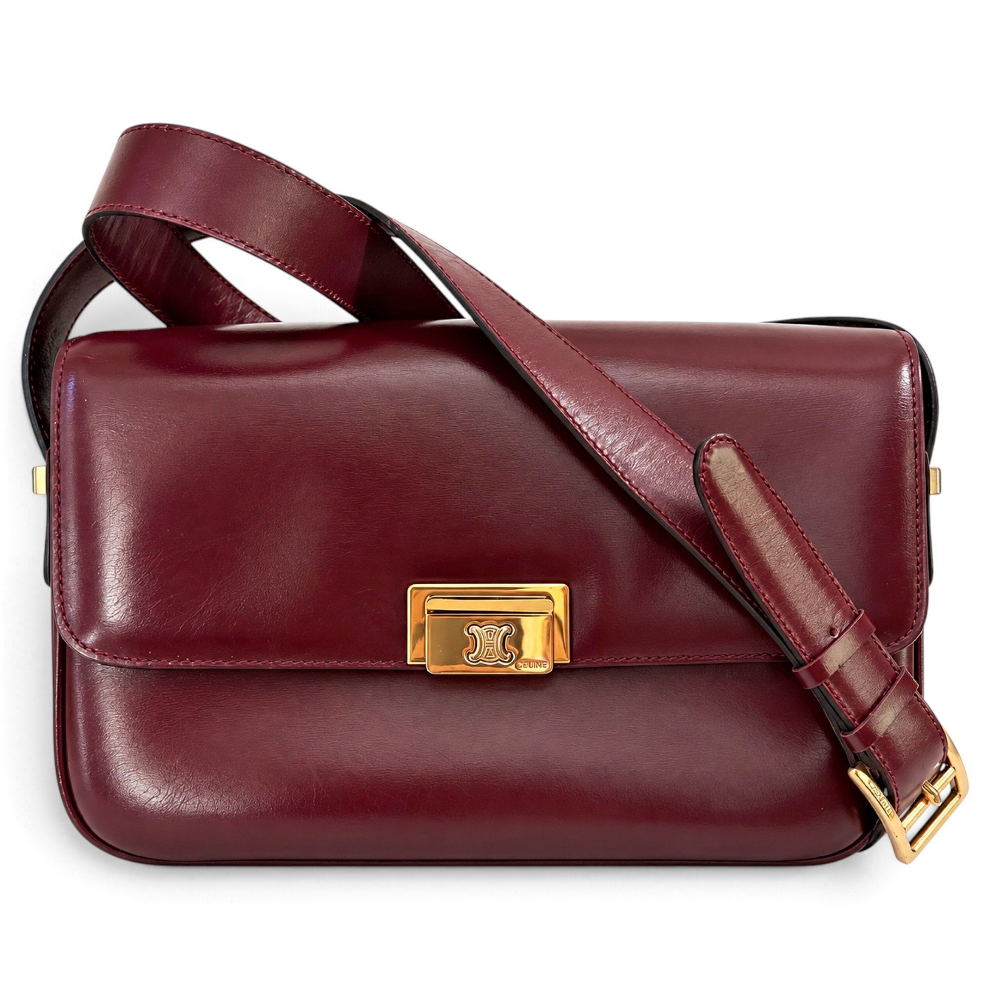 Triomphe leather handbag