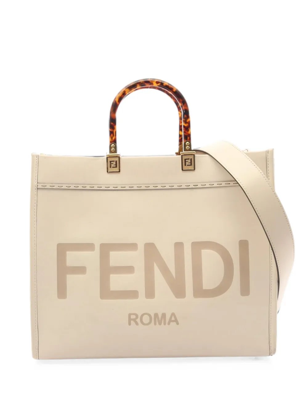2000s Sunshine leather tote bag