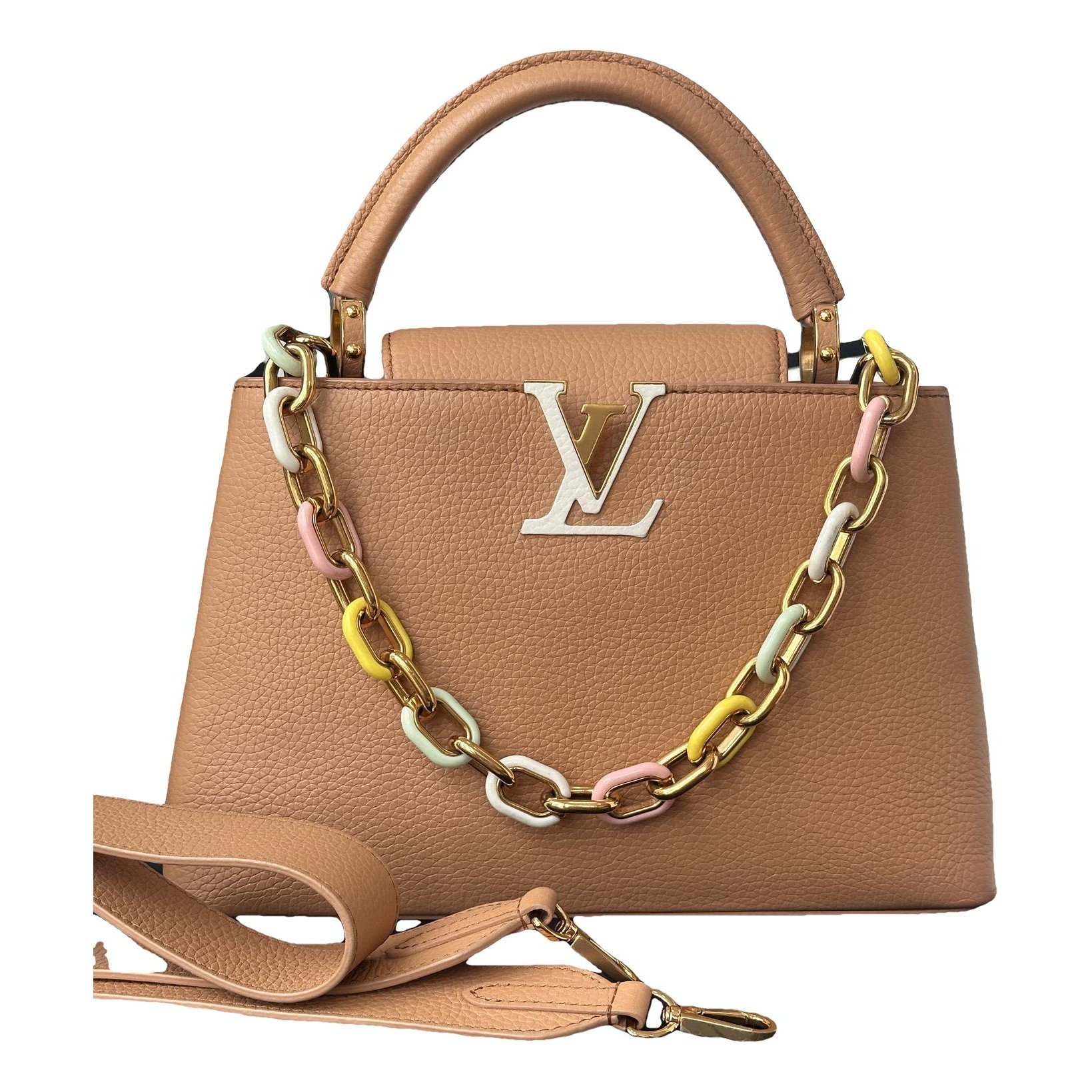 Capucines leather handbag