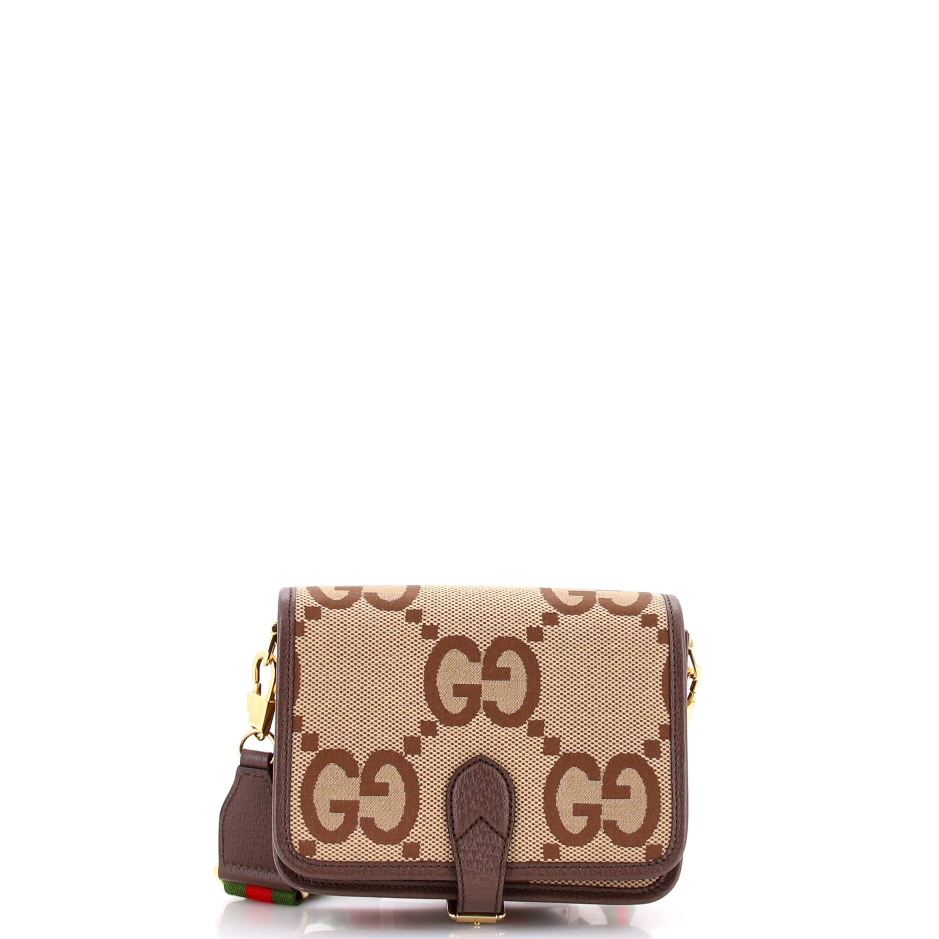 Buckle Messenger Bag Jumbo GG Canvas Small