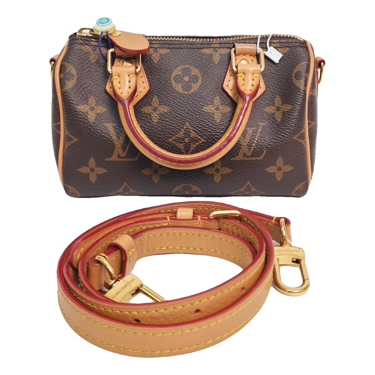 Nano Speedy / Mini HL leather handbag