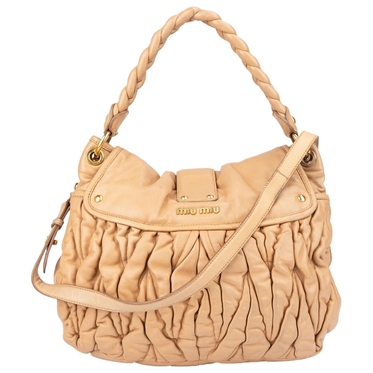 Matelassé leather handbag