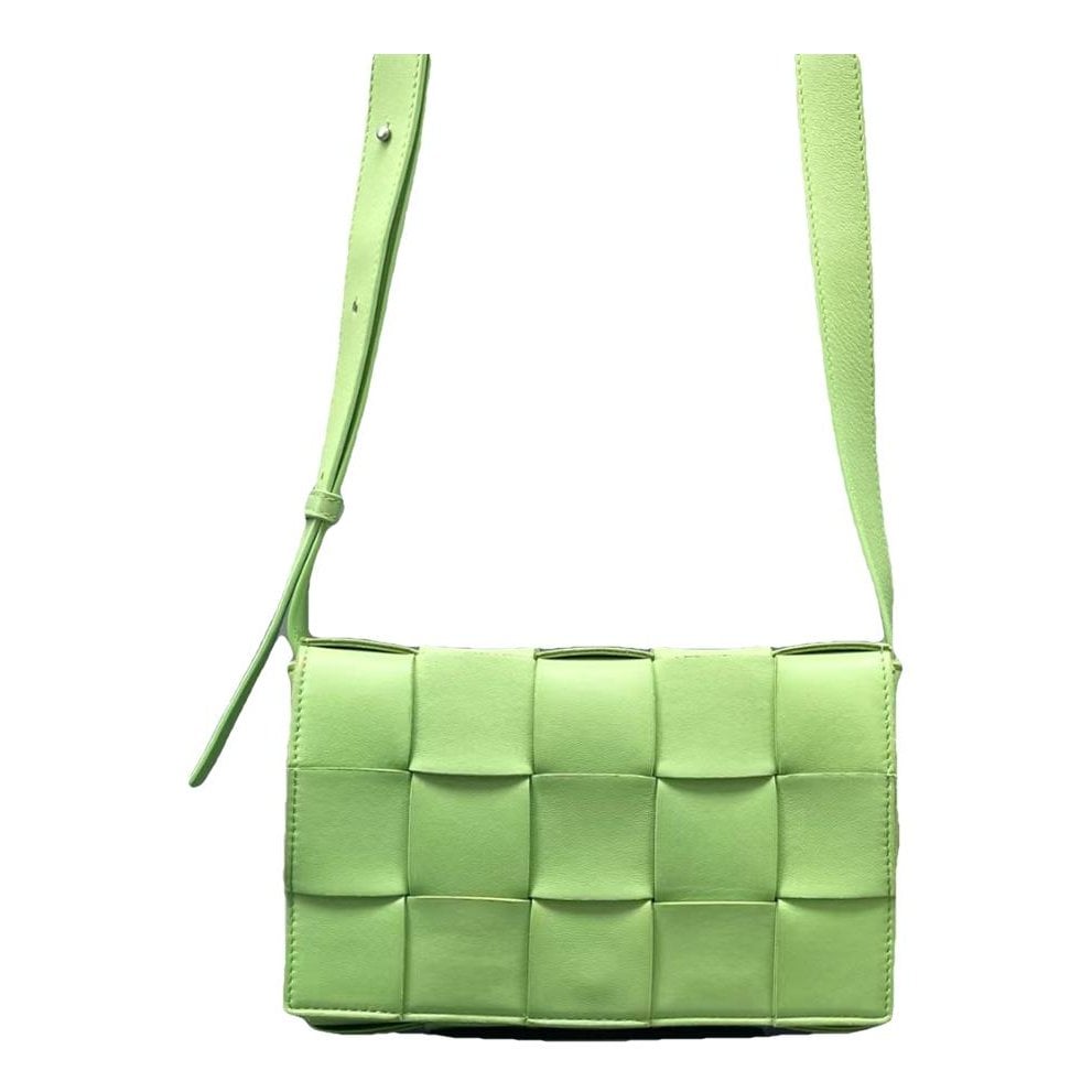Cassette leather handbag