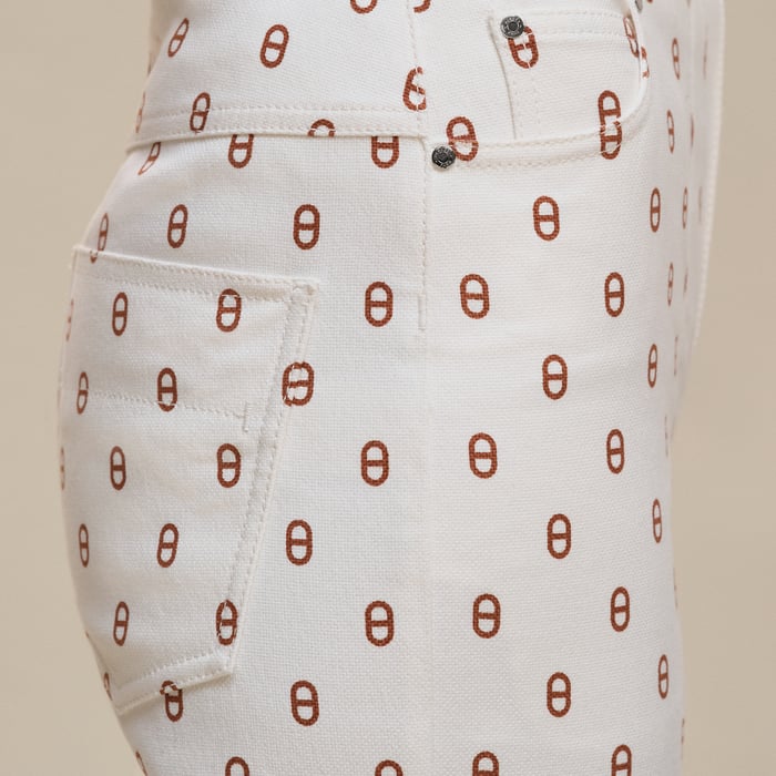 Marron Fauve "Chaine d'Ancre" Bootcut Pants