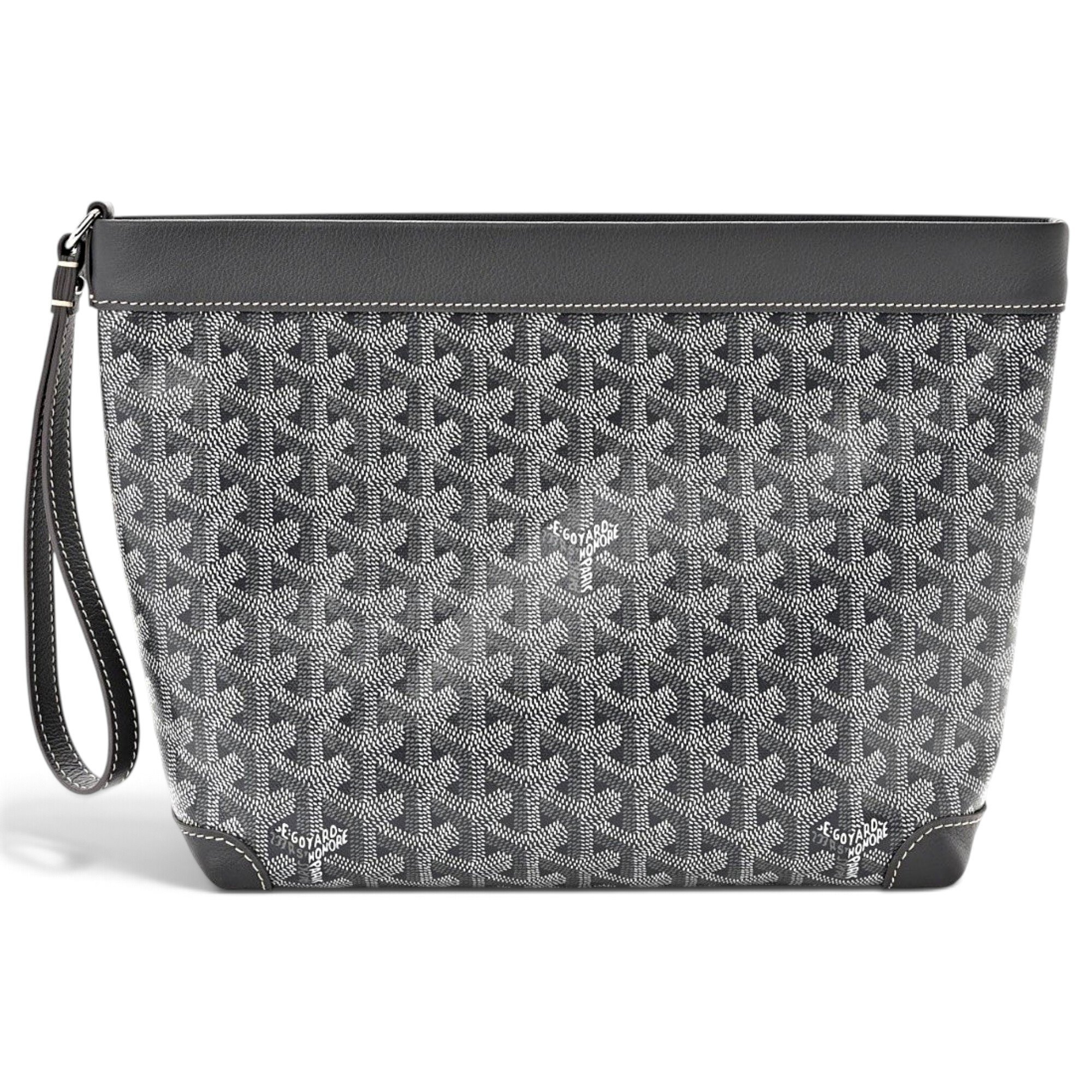Jouvence leather clutch bag