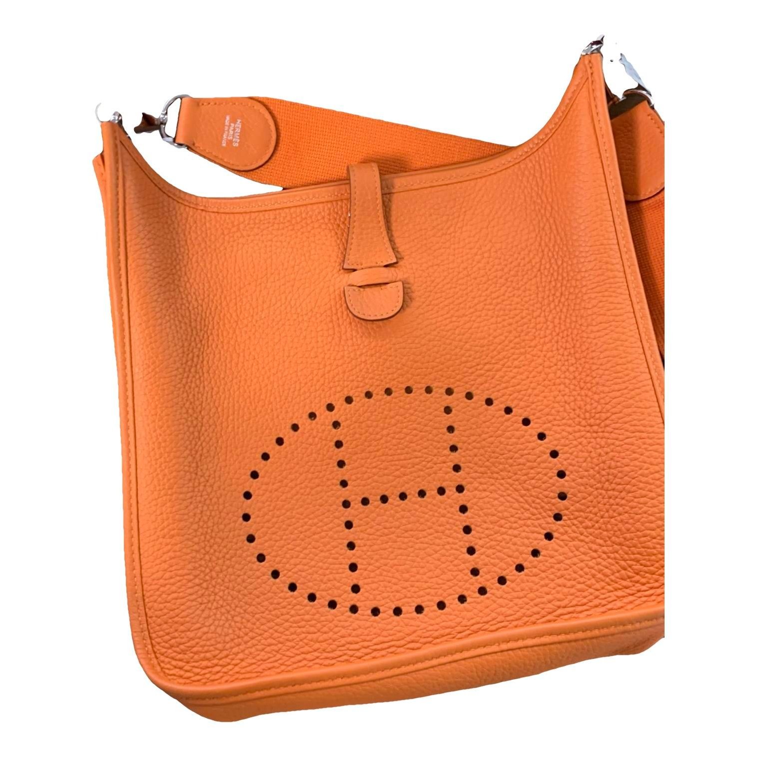 Hermes Evelyne Handbag Orange