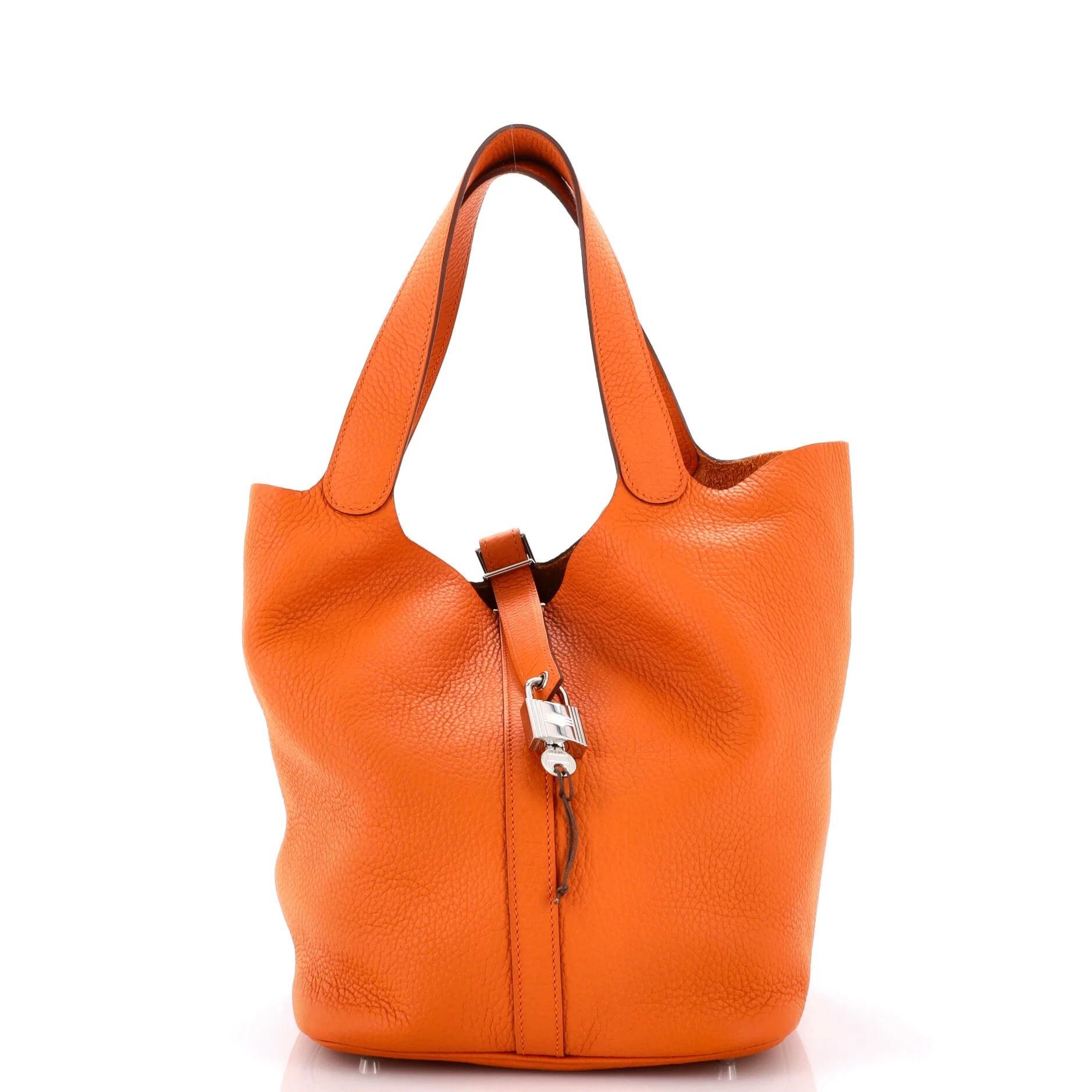 Picotin leather handbag