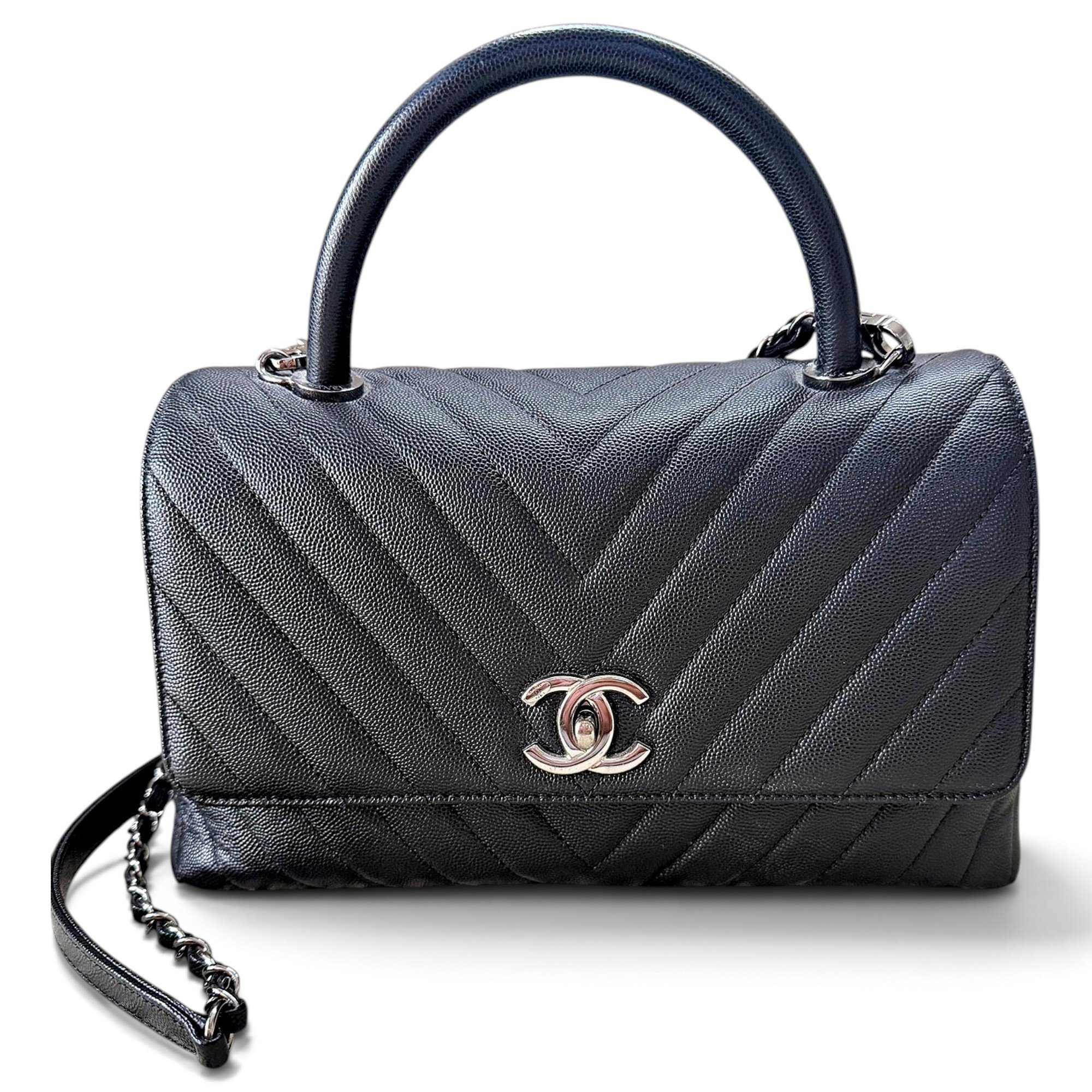 Coco Handle leather handbag