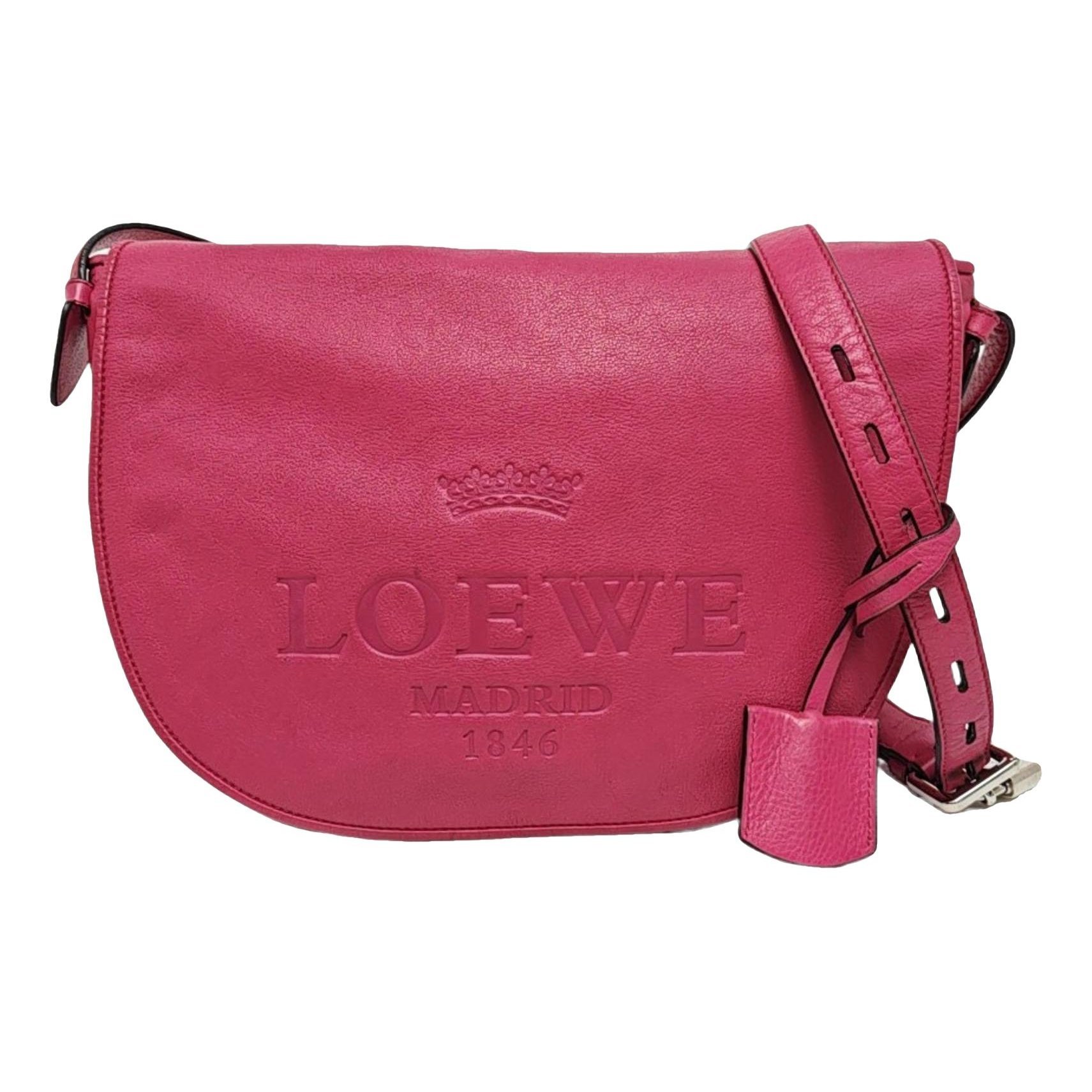 Heel leather crossbody bag