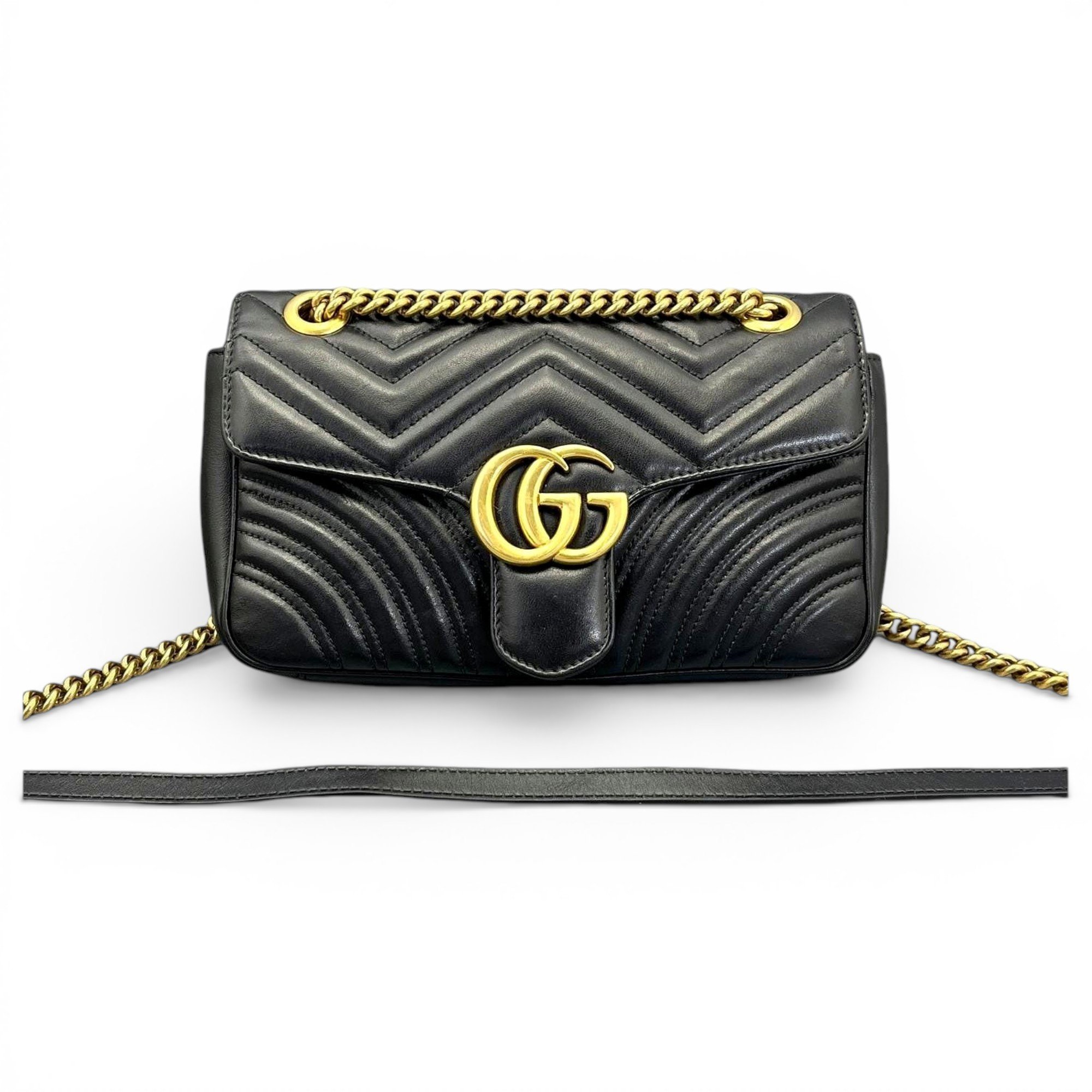 GG Marmont Flap leather handbag