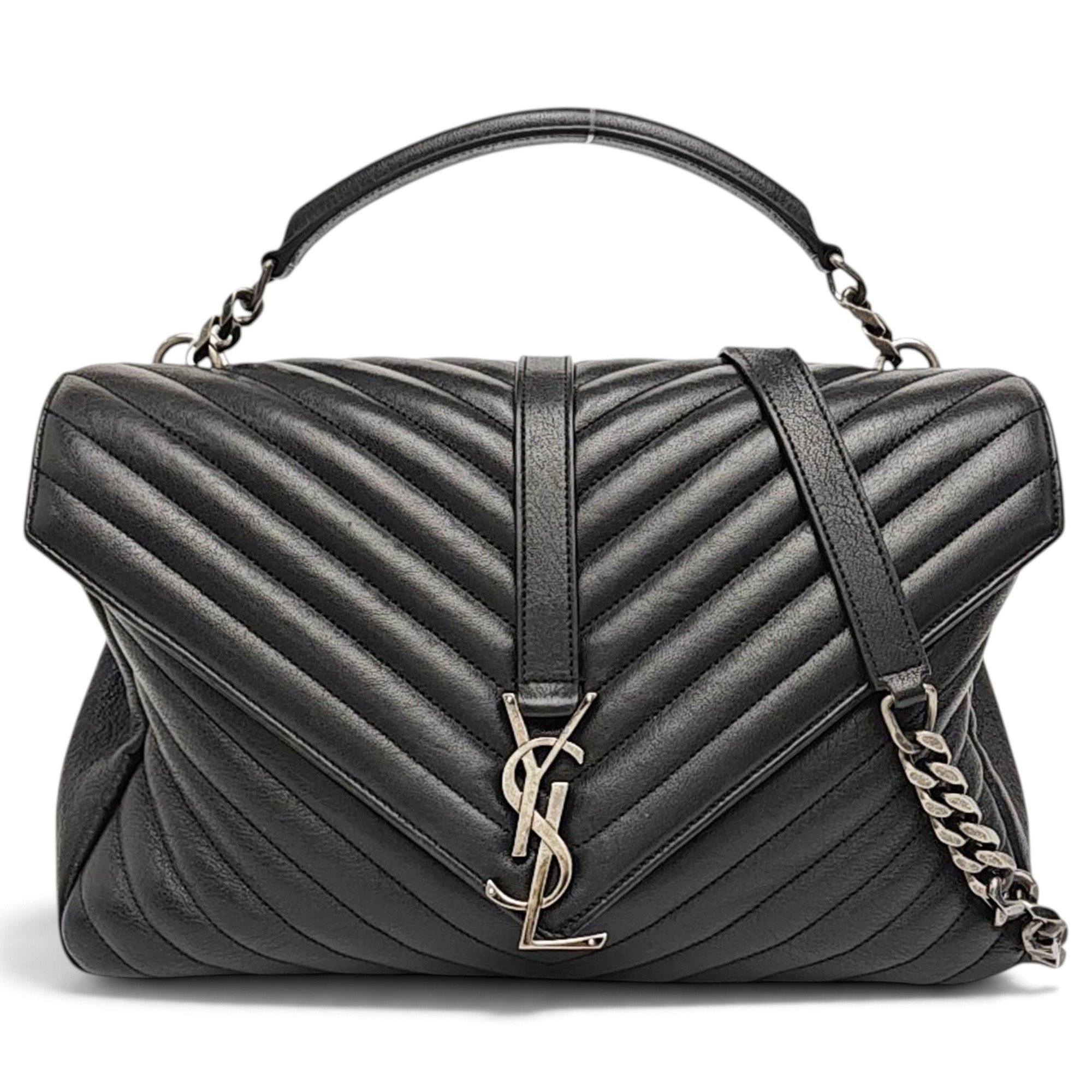 Collége monogramme leather handbag