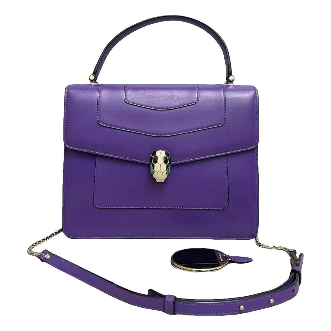 Serpenti leather handbag
