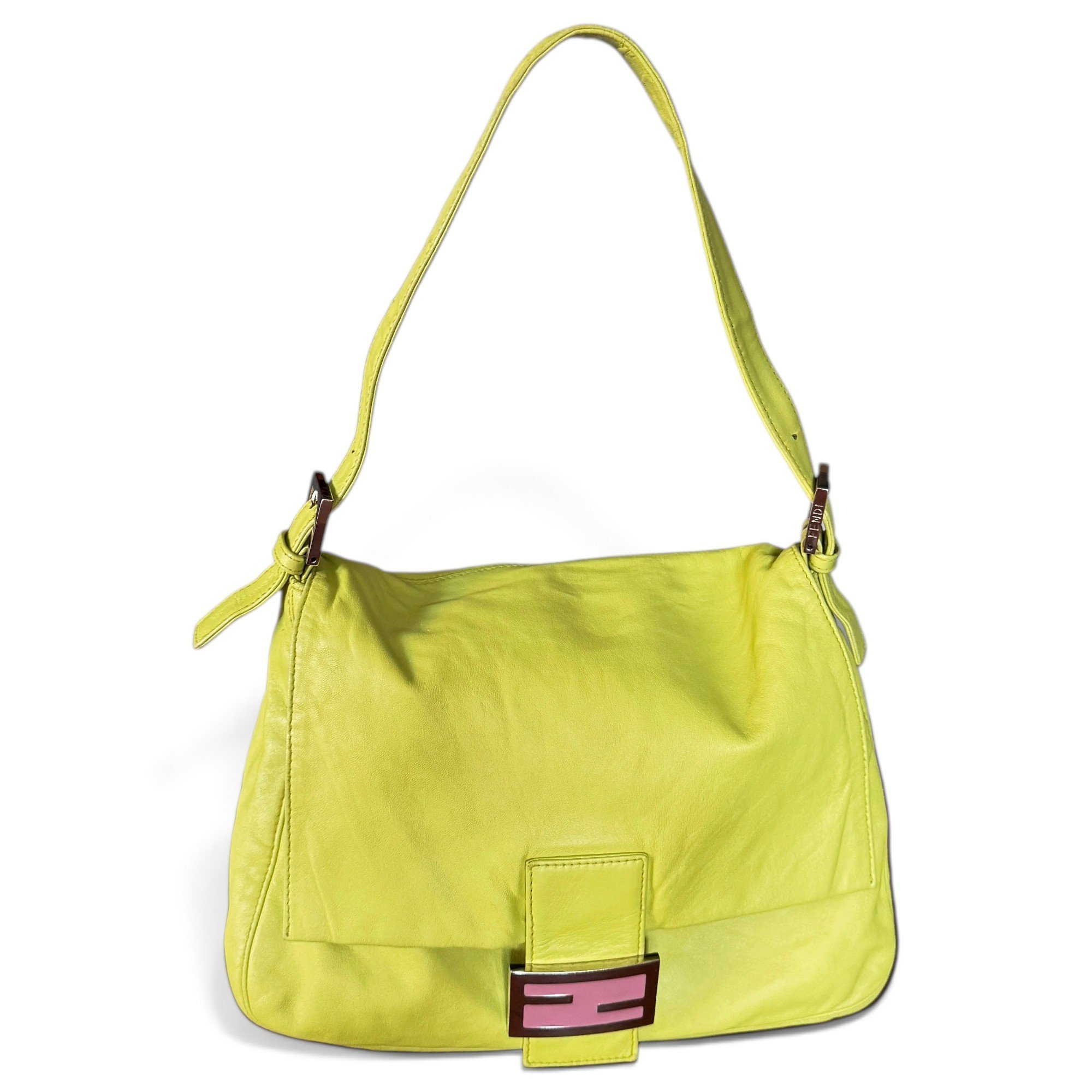 Baguette leather handbag