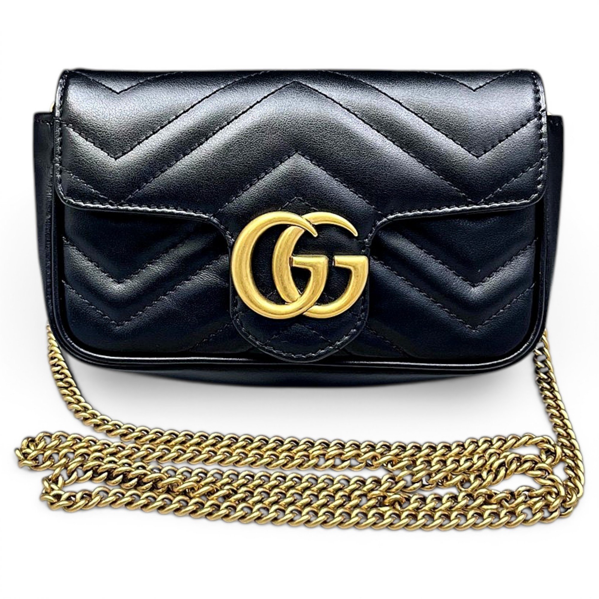 GG Marmont Chain Flap leather crossbody bag