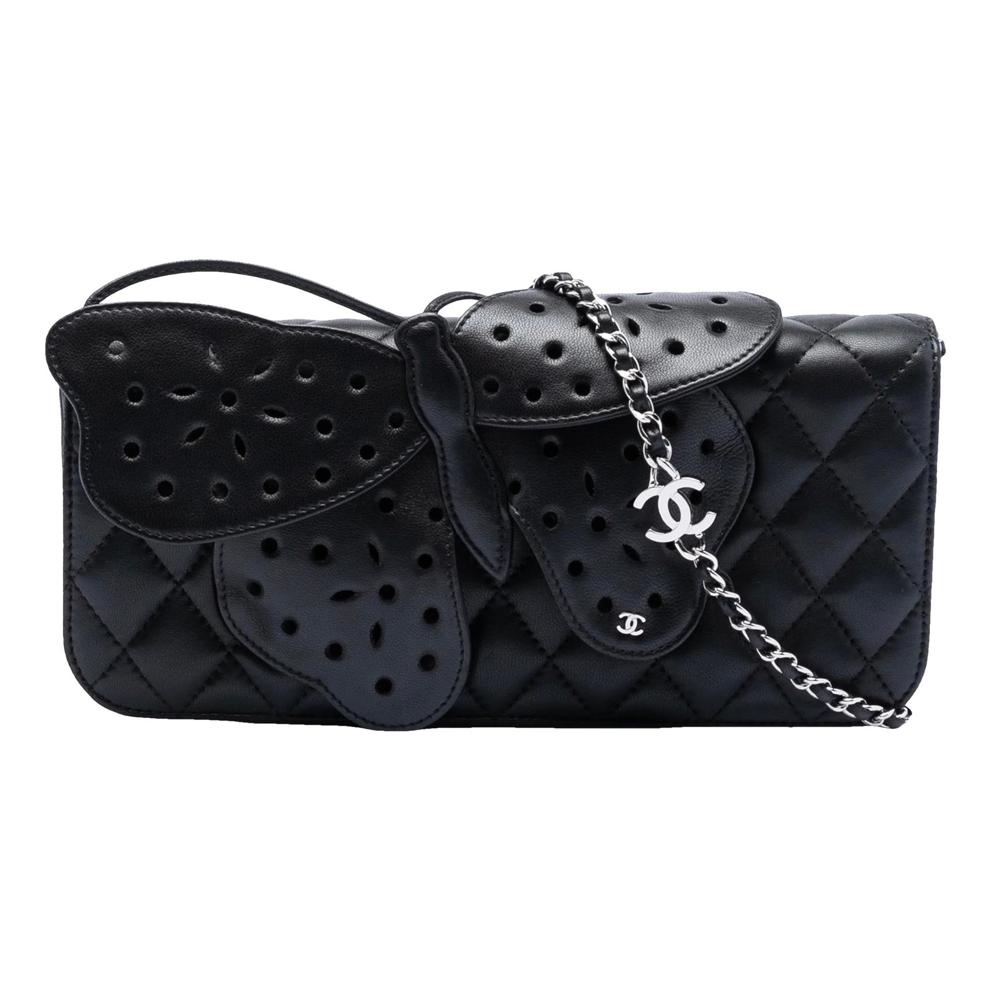 Leather clutch bag
