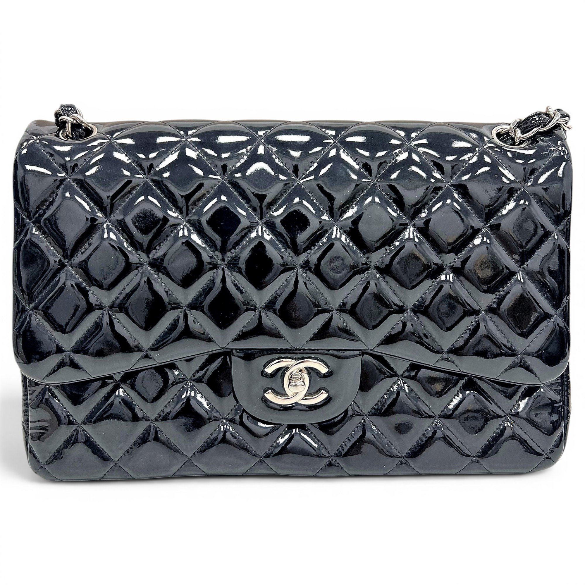 Timeless/Classique patent leather handbag