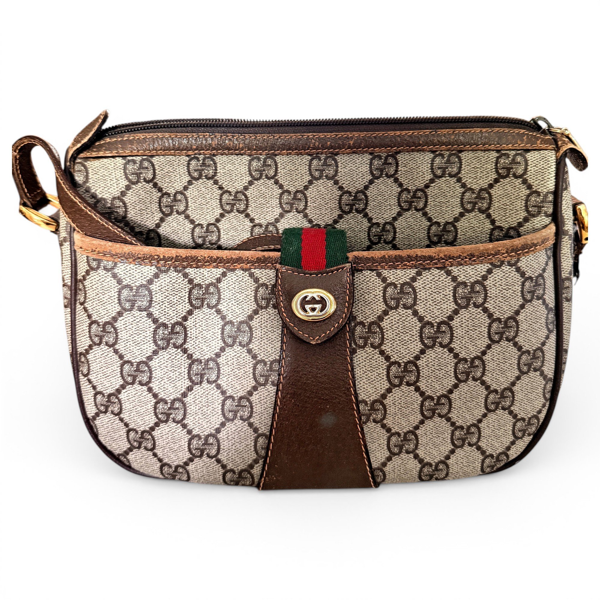 Ophidia GG Supreme leather crossbody bag